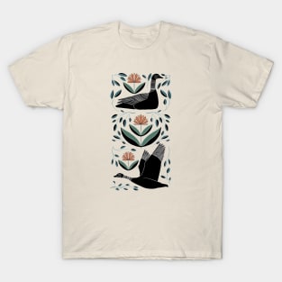 Folk Art Inspired Canadian Geese T-Shirt